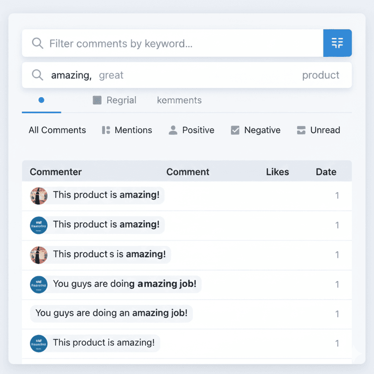 인스타그램 댓글에는 검색이 없다 (다른 소셜미디어도...!)